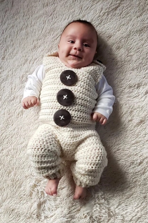 Crochet Baby Free Rompers 1