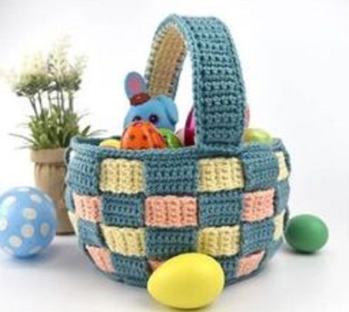 crochet easter basket 11