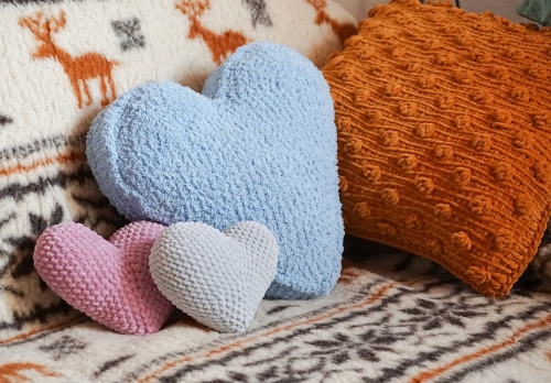 Free Tunisian Crochet Heart Pillow Pattern