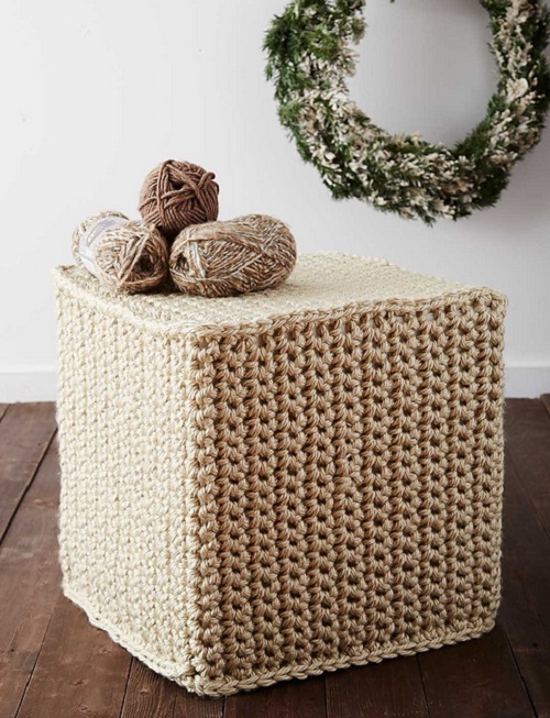 Crochet Ottoman Free Patterns 4