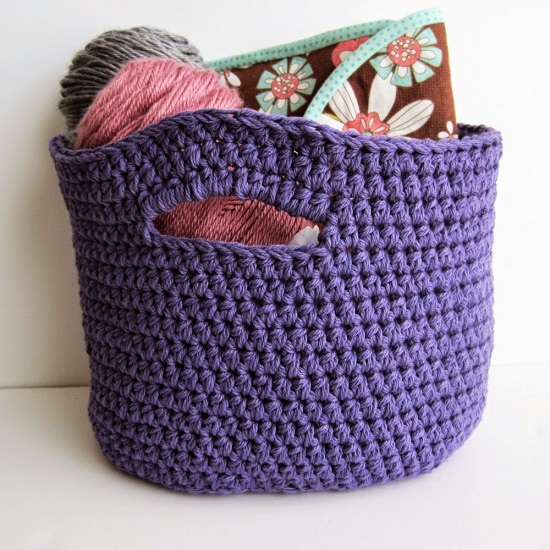 DIY Crochet Basket 14