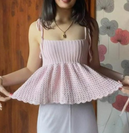 Crochet Babydoll Top Free Patterns 2