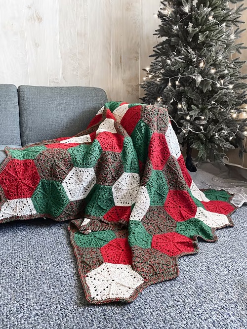 Christmas Blanket Free Crochet Patterns 3