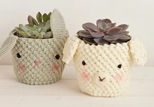 Crochet Animal Plant Holder Patterns 1