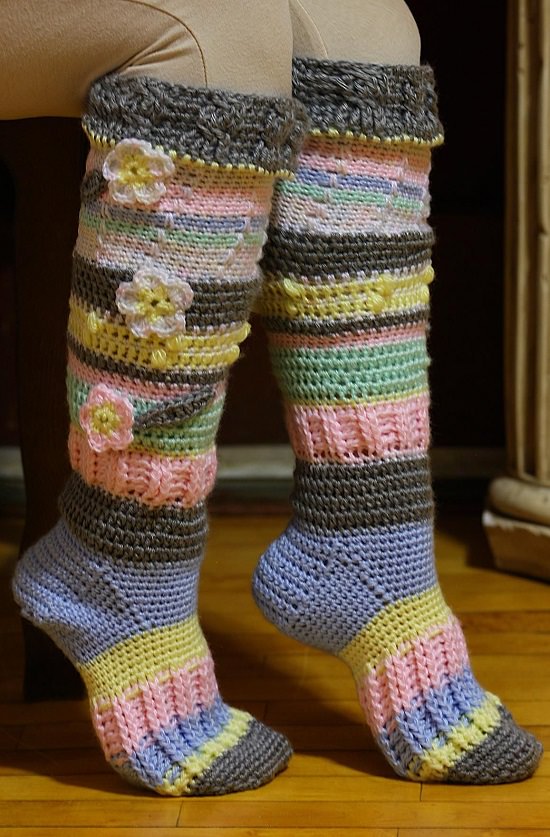 DIY Crochet Socks