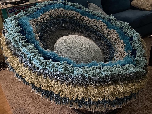 Crochet Papasan Chair Nest Cover Free Pattern