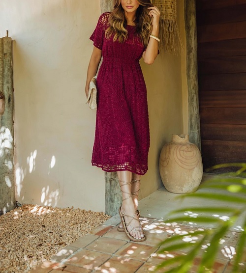 Crochet Midi Dress Free Patterns 1