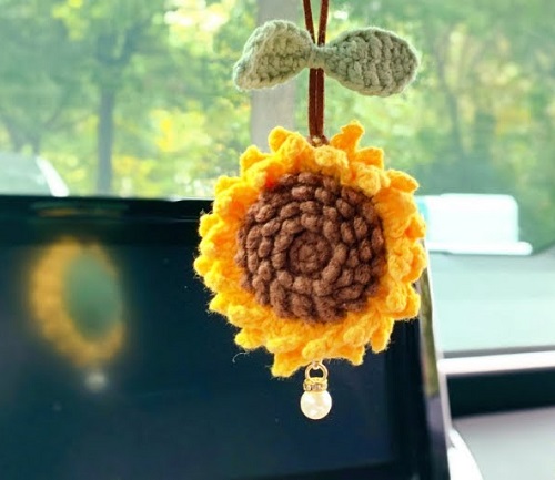 Beautiful Free Crochet Car Hanging