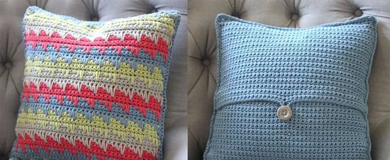 DIY Crochet Cushion 6