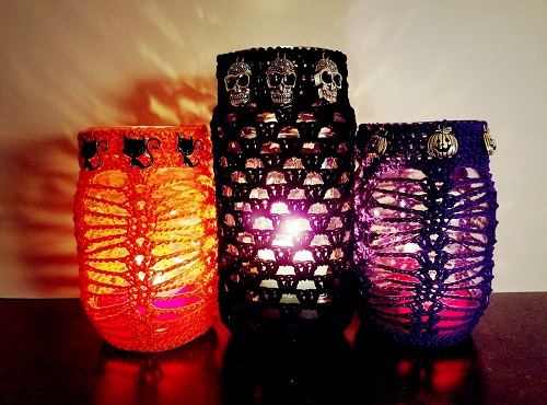 DIY Jar Cover Free Crochet Ideas 2