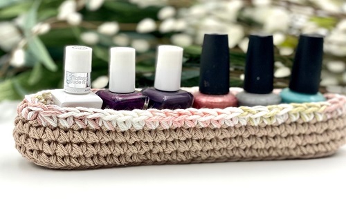 Easy and Cute Crochet Makeup Organizers 2