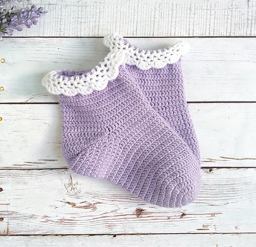 Crochet Baby Socks Free Patterns 3