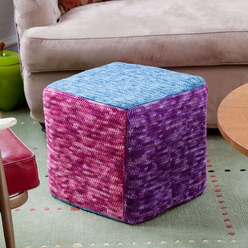 Easy and Cute Crochet Ottoman Patterns 3