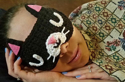DIY Crochet Sleep Mask Ideas 2