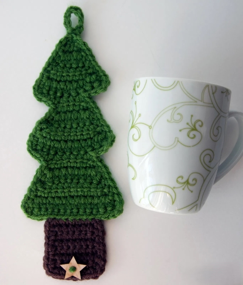Christmas Tree Coffee Mug Cozy