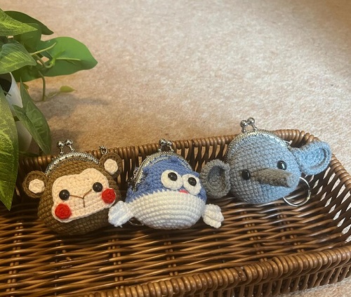 Handmade Crochet Animal Coin Purse