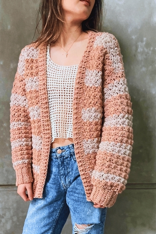 Easy Chunky Cardigan Crochet Pattern