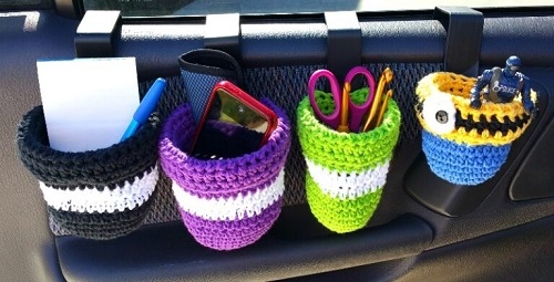Crochet Car Caddy Bags