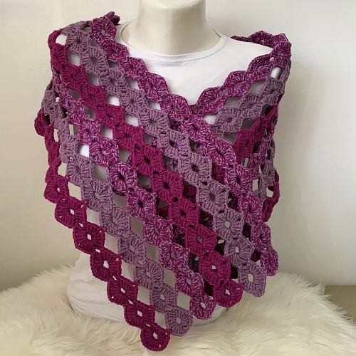 Crochet Diamond Scarf Free Pattern
