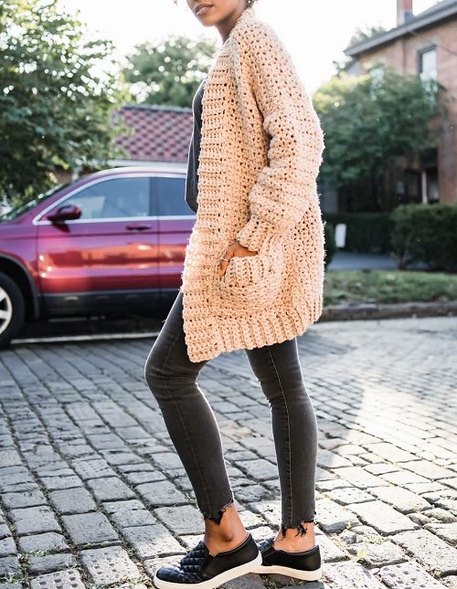 oversized cardigan crochet 2