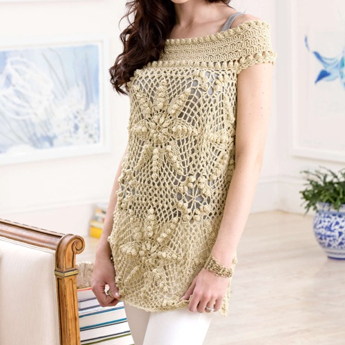 crochet summer tunic free pattern