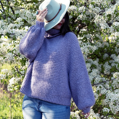 Oversized Sweater Free Crochet Patterns 6
