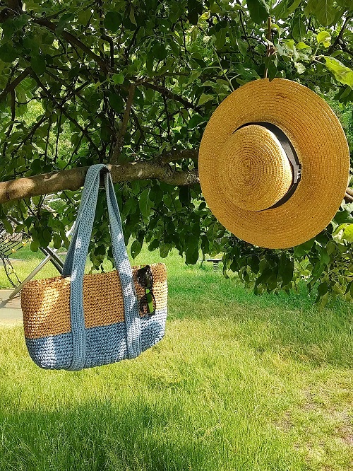 Beach Basket FREE crochet pattern