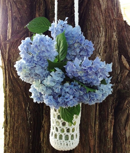 hanging flower vase