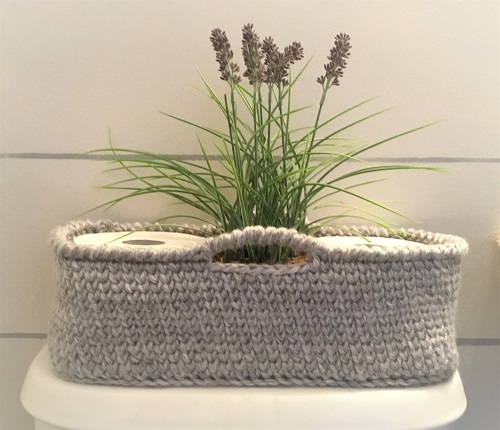 DIY Crochet Toilet Paper Roll Basket Ideas 2