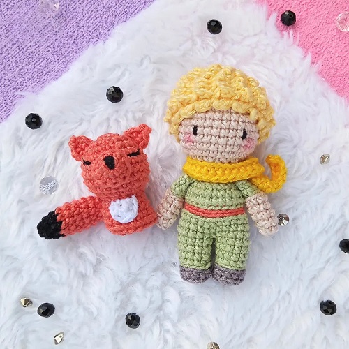 Little Prince and Fox Amigurumi Free Pattern