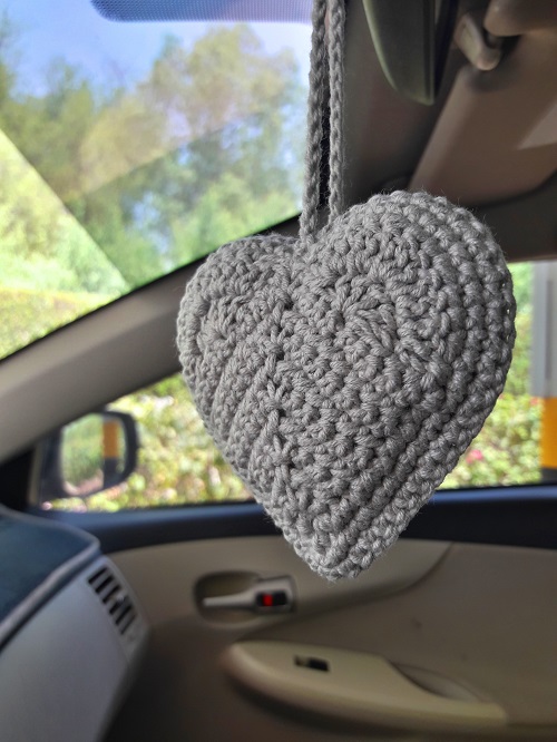 Beautiful Free Crochet Car Hanging 3
