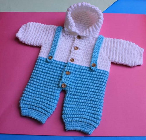 Crochet Hooded Romper