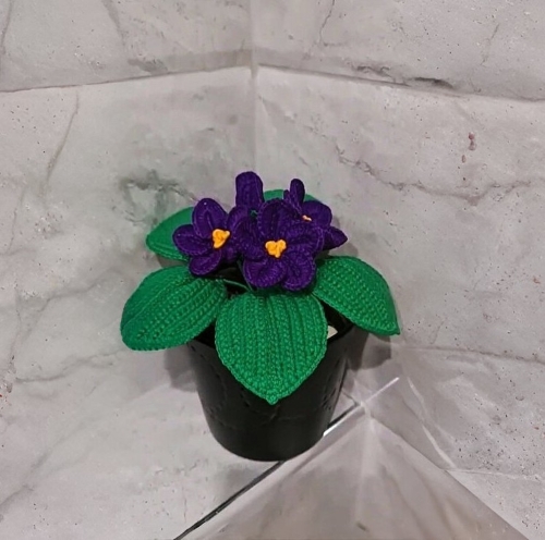 Crochet African Violet Free Patterns 2