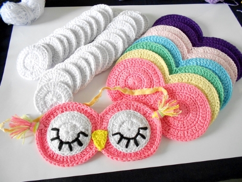 Crochet Sleepy Owl Mask