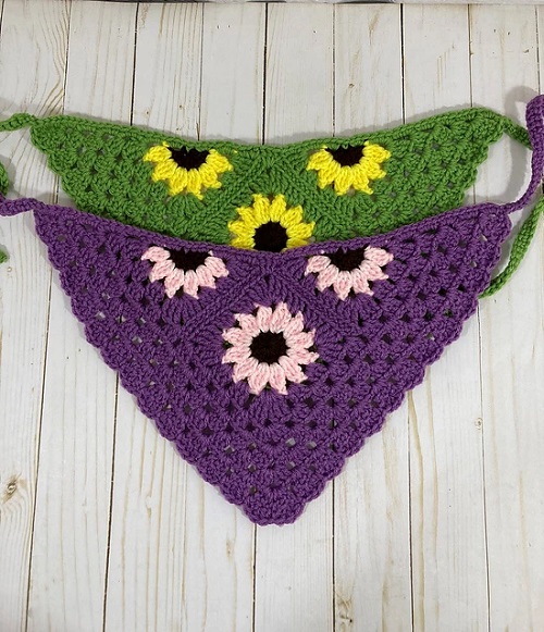 Easy and Cute Kerchief Crochet Patterns 3