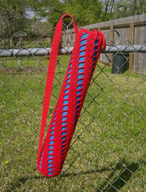 Crochet Spiral Ladder Yoga Bag