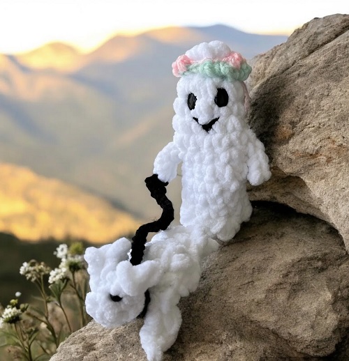 crochet ghost dog