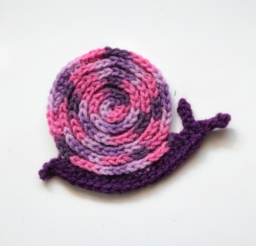 Crochet Snail Coaster