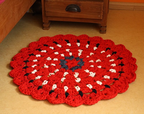 Granny Flower Circle Rug