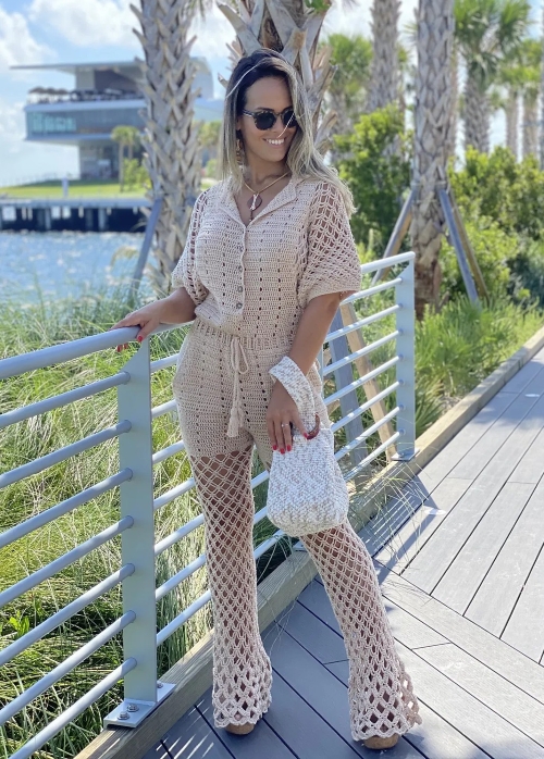 Khaki Jumpsuit Free Crochet Pattern