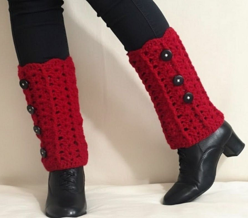 Crochet Christmas Leg Warmers Free Patterns 6
