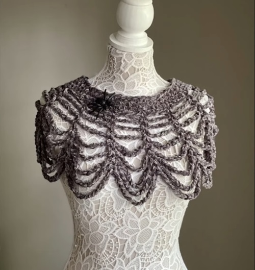 WEBBED LACE COLLAR