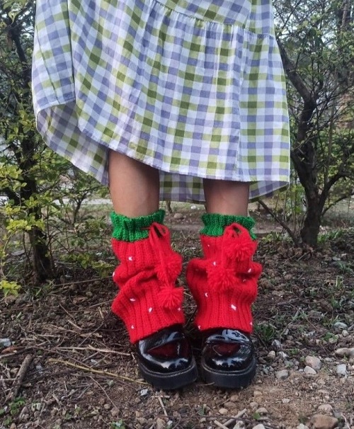 strawberry legwarmers