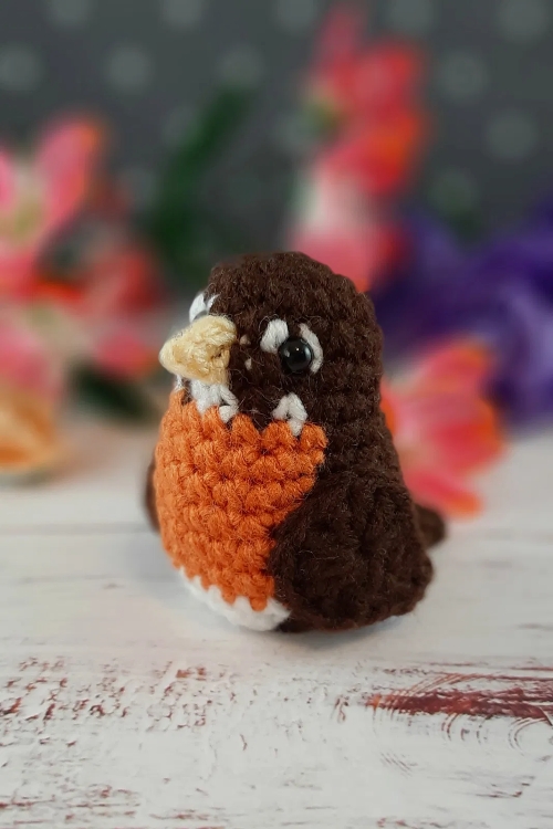 Handcrafted Mini American Robin