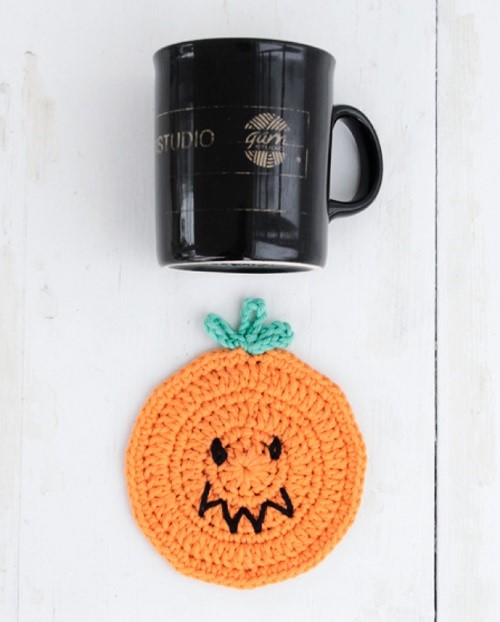 pumpkin latte coaster