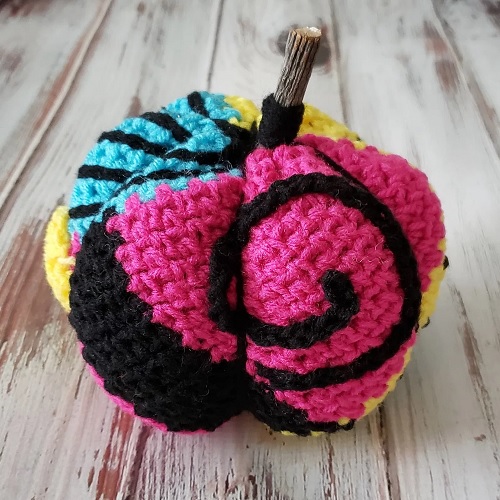 Patchwork Pumpkin Amigurumi