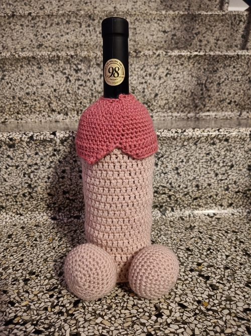 Crochet Penis Wine Cosy
