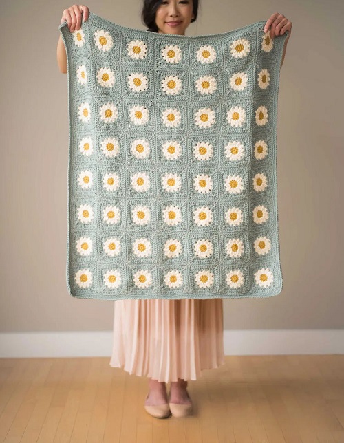 Baby Cozy Days Daisy Blanket