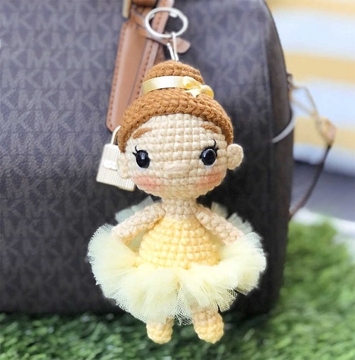 Crochet Doll Keychain Free Patterns 2