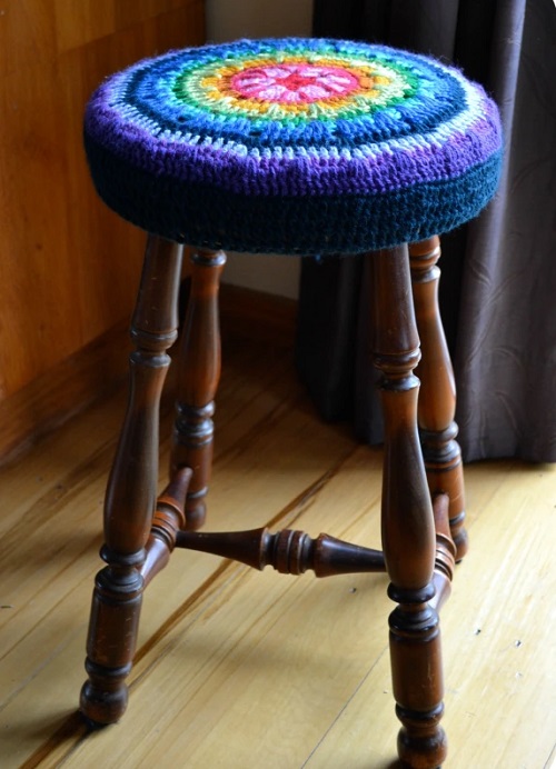 Stool Cover Free Crochet Patterns 1